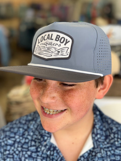 Local Boy Outfitters Fish Tails PF Flat Brim Hat