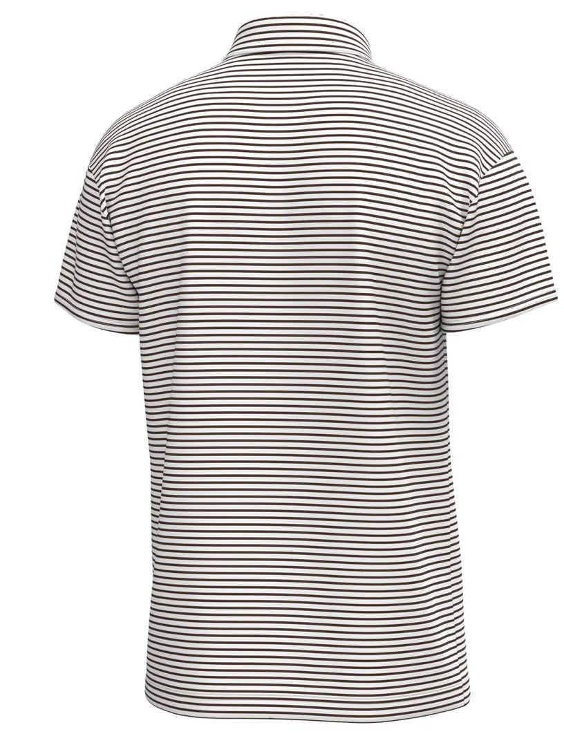Local Boy Edisto Polo - Espresso/White