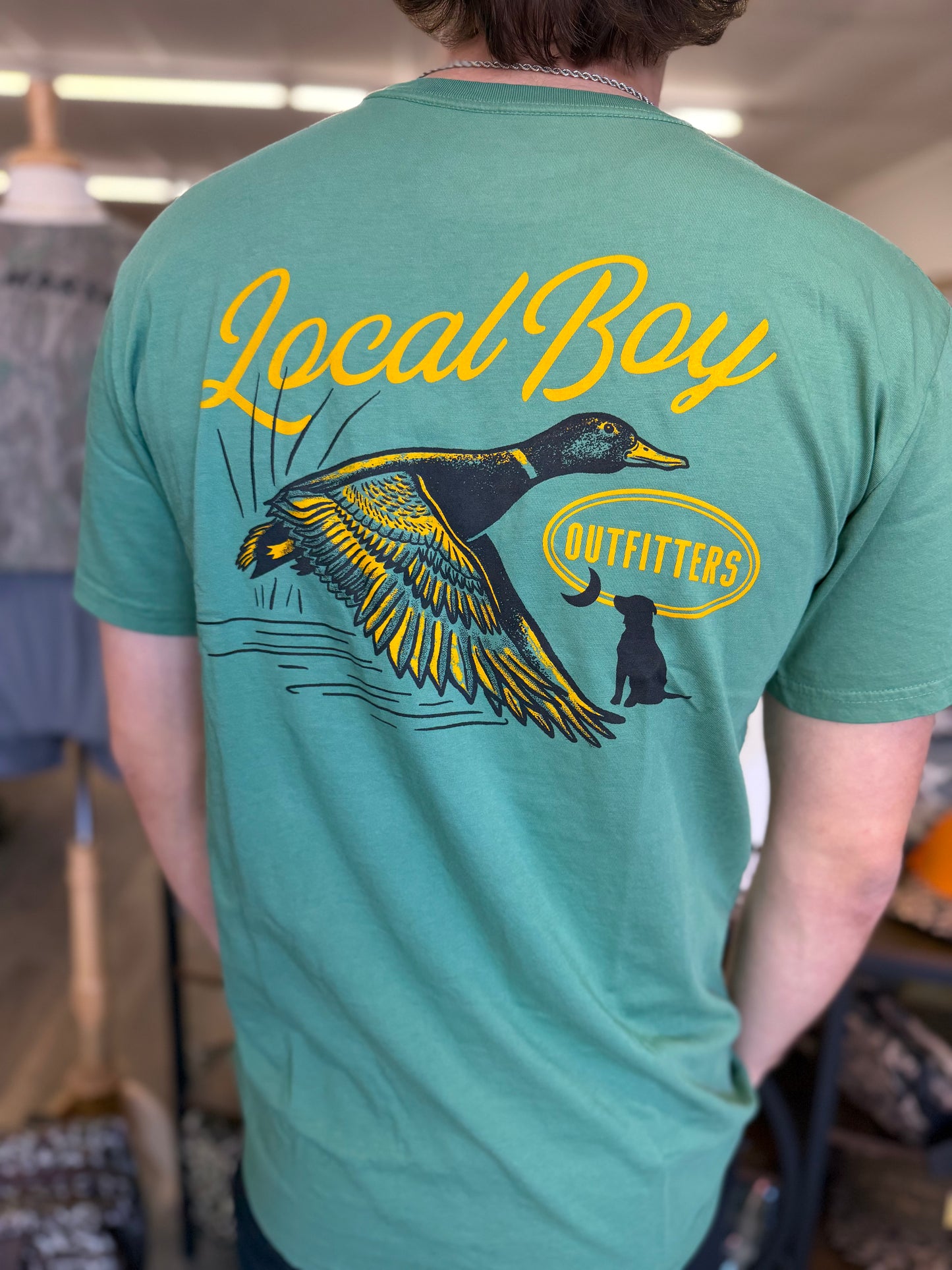 Local Boy Moonlit Mallard SS Tee - Lt Green