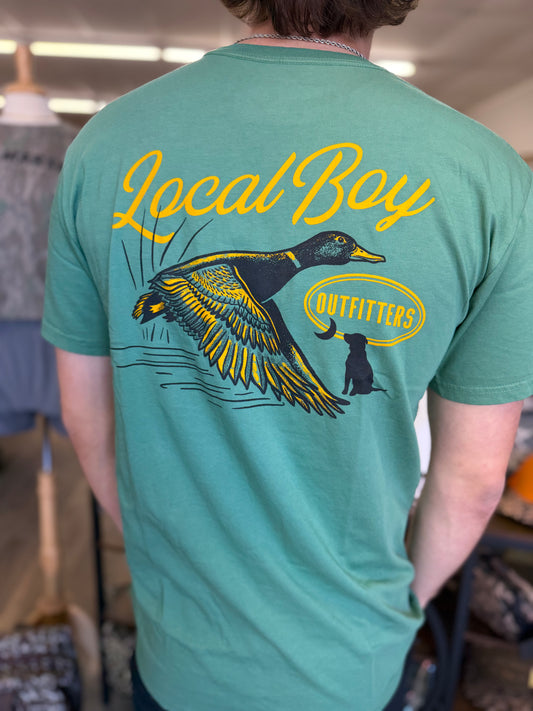 Local Boy Moonlit Mallard SS Tee - Lt Green