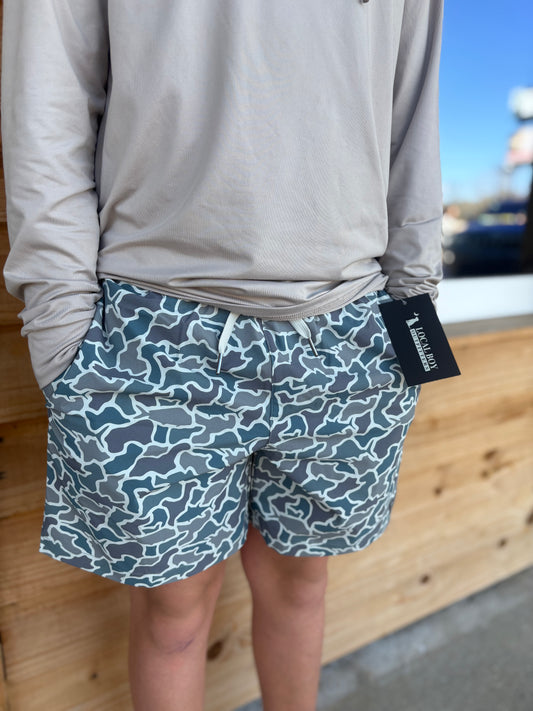Local Boy Outfitters Bayview Swim Trunks - Fish Camo