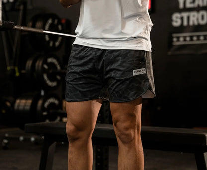 BURLEBO Mesh Short - Black Camo