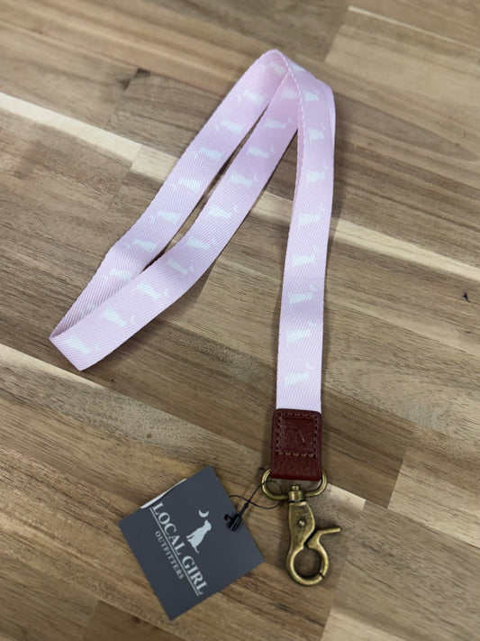 Local Boy Outfitters Long Lanyard- Pink Dog & Moon