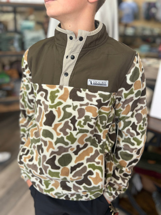 Youth Local Boy Two Tone Quarter Snaps - Localflage Vintage