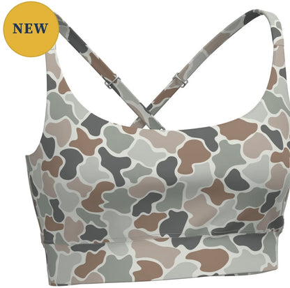 Local Girl Sports Bra 2.0 Forest Camo Flora