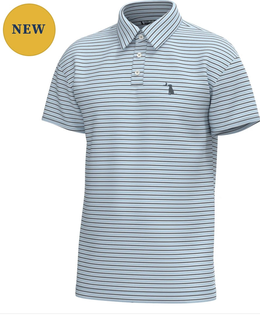 Local Boy Surfside Polo Sky/Fun Navy/White