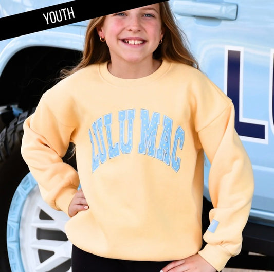 Youth Lulu Mac Polka Dot Butter/Light Blue