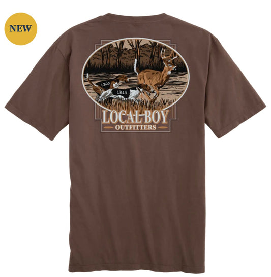 Local Boy Deer Drive SS Tee - Espresso