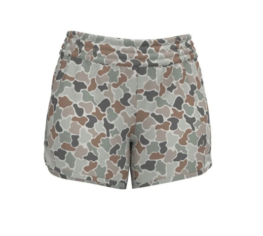 Youth Local Girl Vista Shorts - Forest Camo Flora