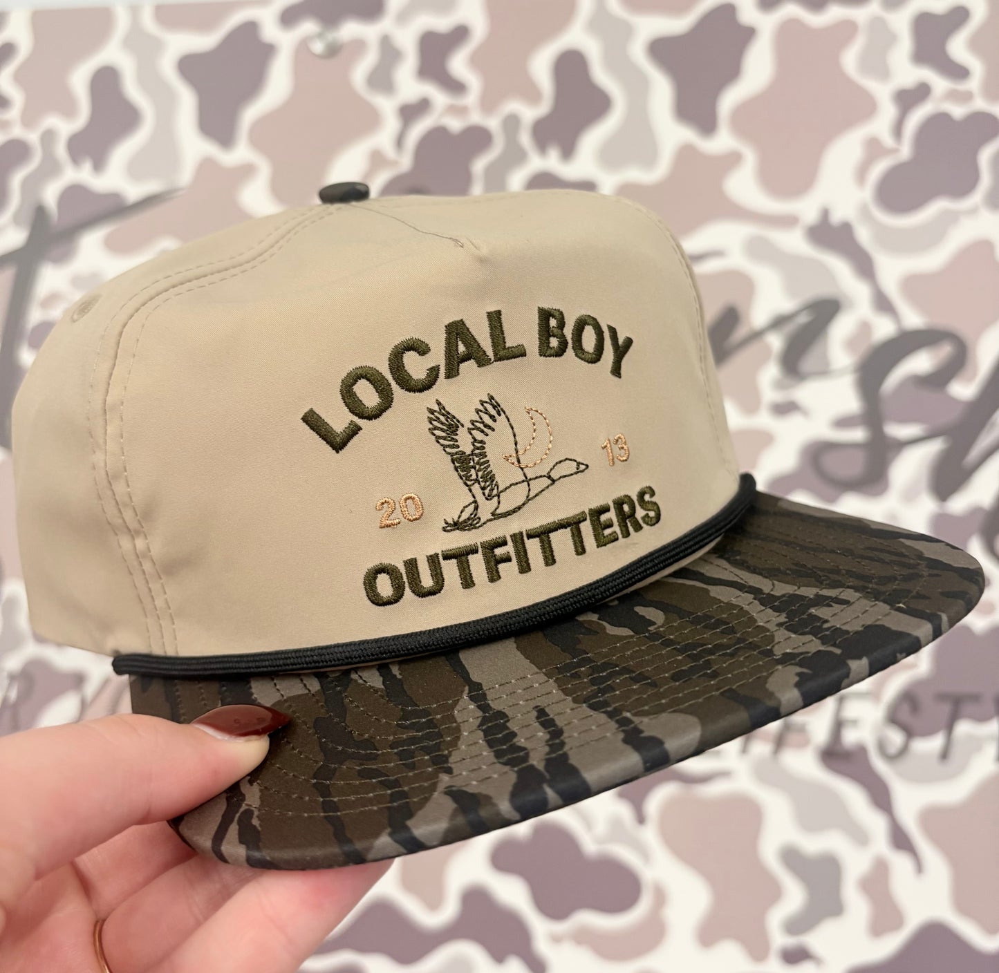 Local Boy Duck Lines LP Rope Hat - Khaki/Original Bottomland