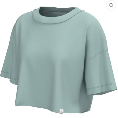 Local Girl Boxy Crop SS Tee - Jade
