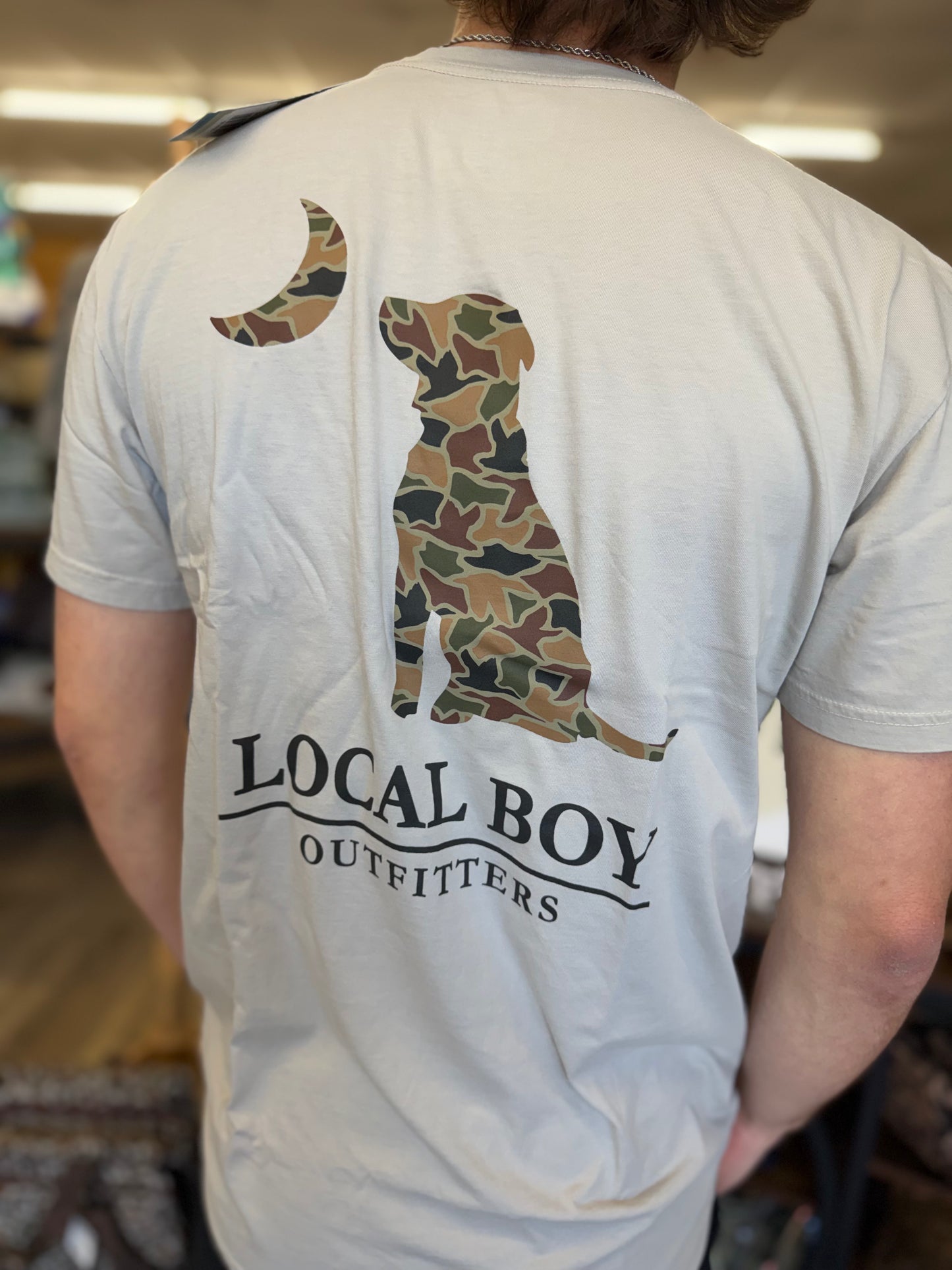 Local Boy Duck Camo Dog & Moon SS Tee