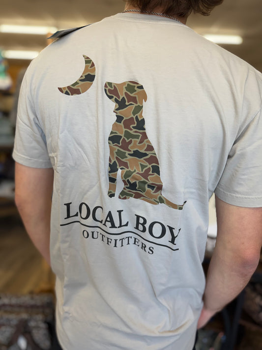 Local Boy Duck Camo Dog & Moon SS Tee