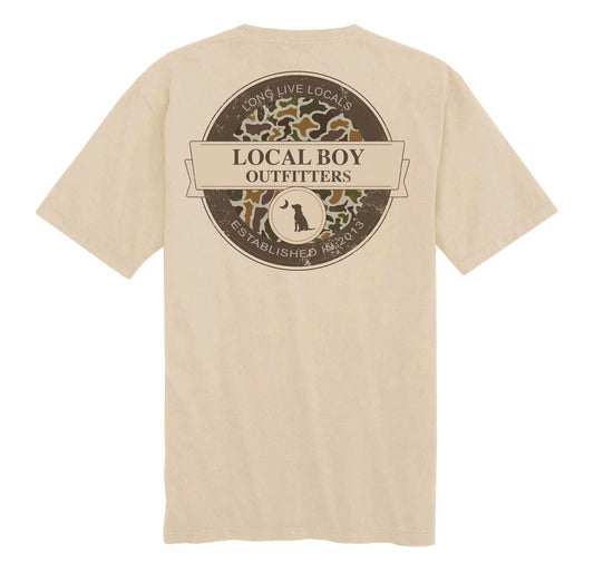 Toddler Local Boy Vintage Sphere SS Tee - Latte