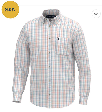 Local Boy Lee Dress Shirt - Lavender/Light Blue/Salmon