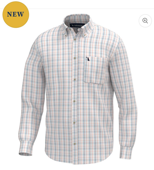 Local Boy Lee Dress Shirt - Lavender/Light Blue/Salmon