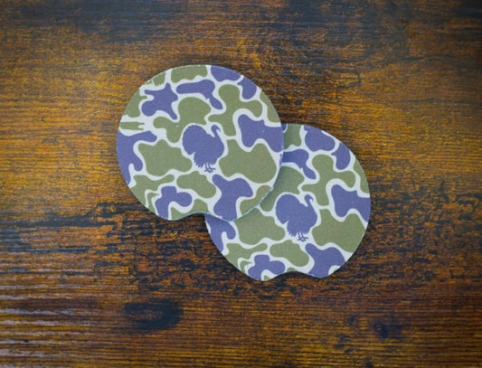 Turkey Camo - car coasters