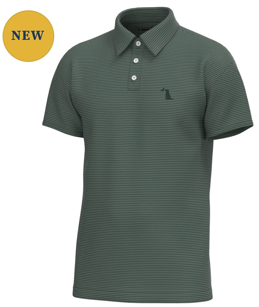 Local Boy Driftwood Polo - Ivy/Spruce