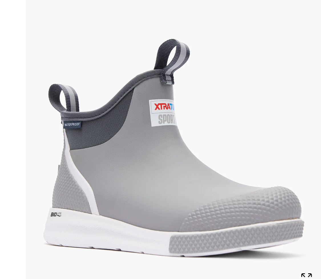 XTRATUF -  ADSM100 MEN'S 6 IN ANKLE DECK BOOT SPORT-Grey