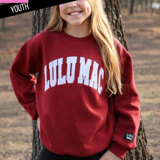 Youth Lulu Mac Crimson/White - STITCH