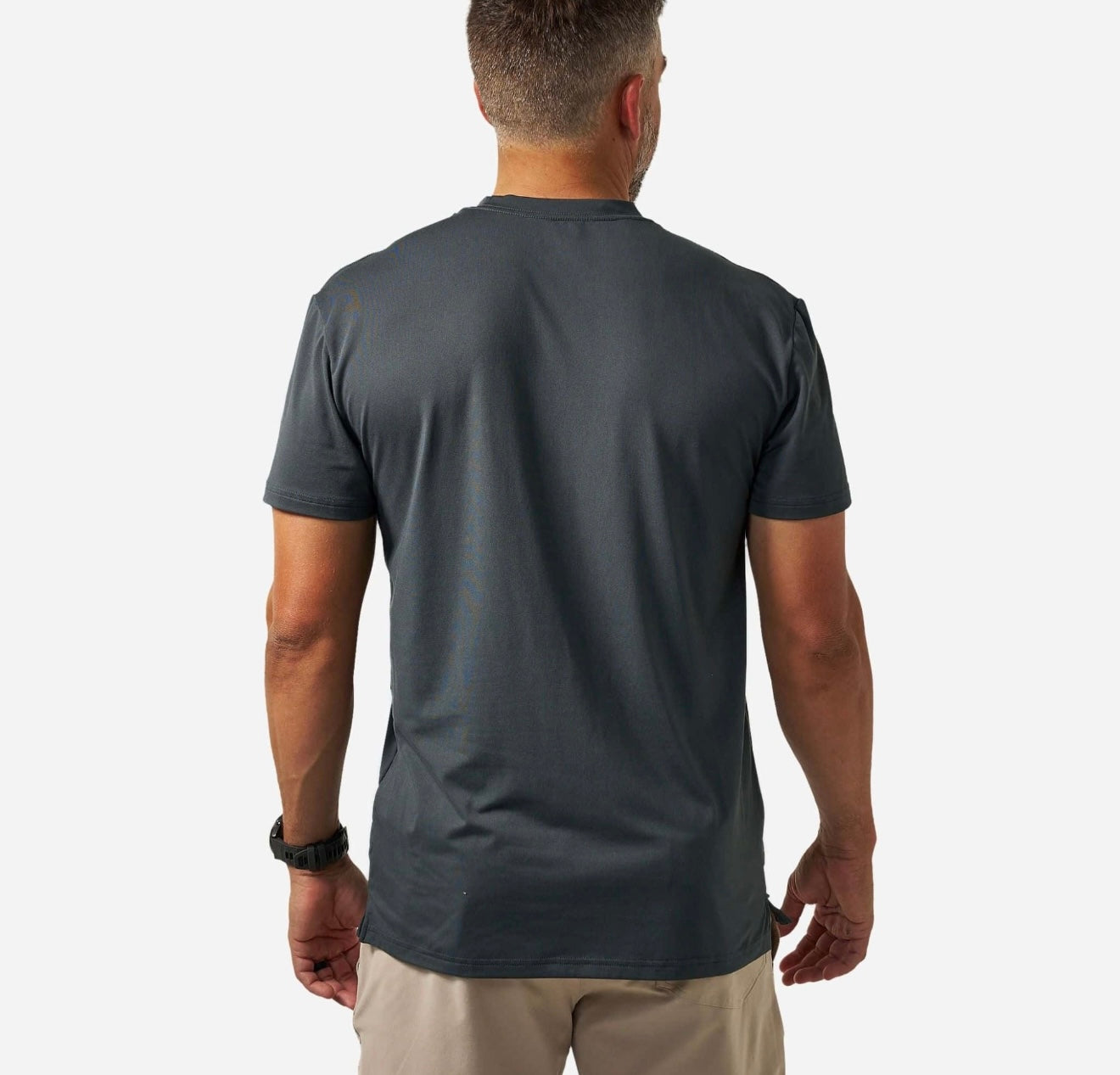 BURLEBO Go To Tee - Flying B Logo - Gun Metal Grey & Gauge Camo