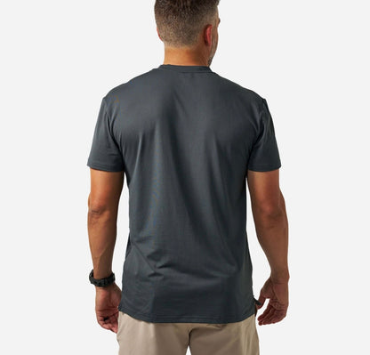BURLEBO Go To Tee - Flying B Logo - Gun Metal Grey & Gauge Camo