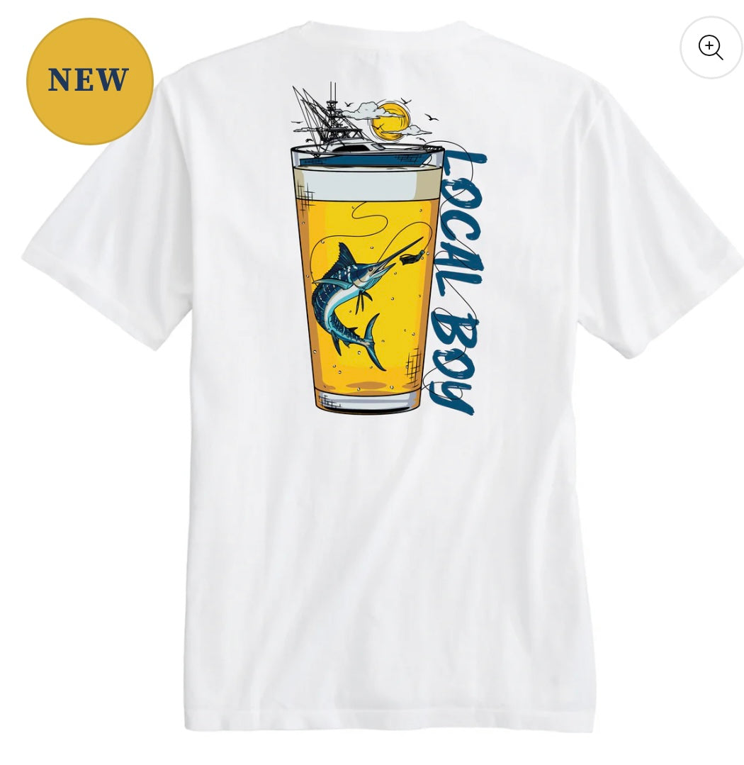 Local Boy Sea Brew SS Tee - White