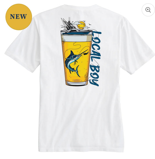 Local Boy Sea Brew SS Tee - White