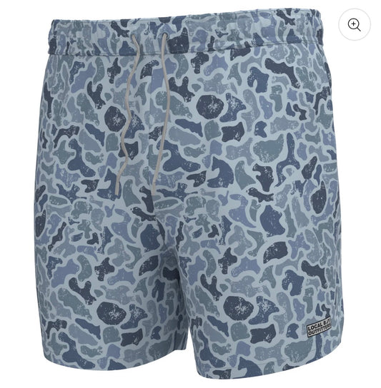 Youth Local Boy Bayview Swim Trunks - Distressed LCF Cobalt