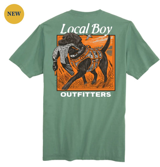 Local Boy Safety Dog SS Tee - Light Green