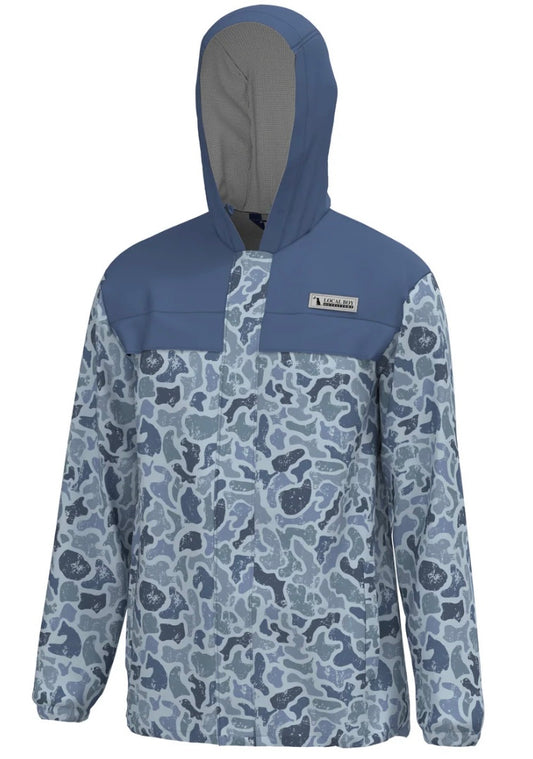Local Boy Outfitters Rain Jacket - Distressed LCF Cobalt