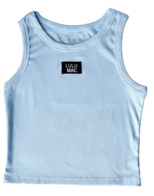 Lulu Mac OG Tank - Light Blue / Black Logo