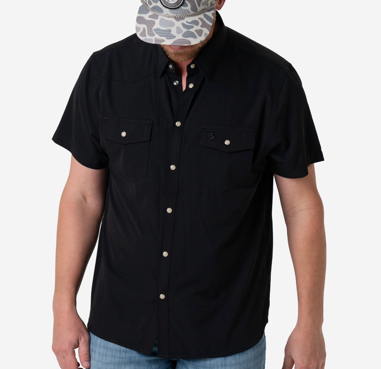 BURLEBO Performance Western Shirt - Black
