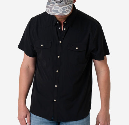 BURLEBO Performance Western Shirt - Black