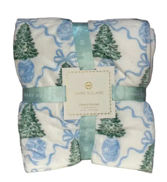 Mary Square Winter Pines Blanket