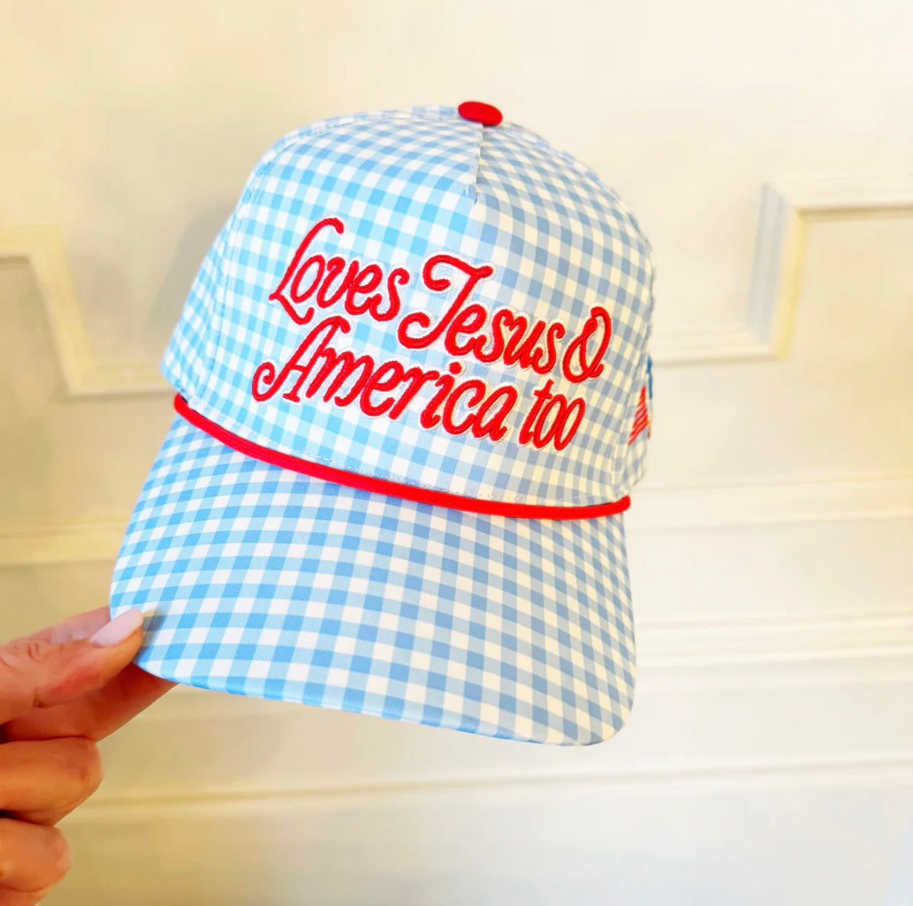 Loves Jesus and America Too Hat