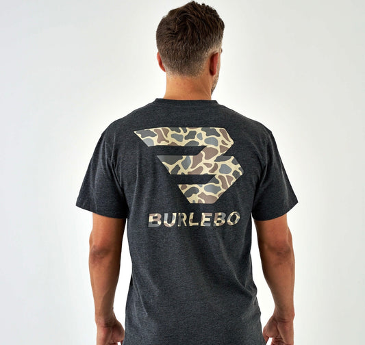 Burlebo Flying B SS Tee - Black Heather