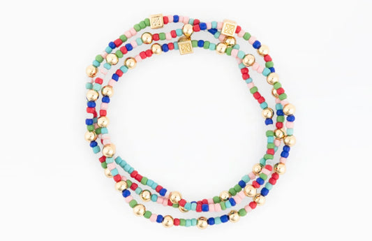 Michelle McDowell Multi Vivienne Bracelet - Set of 3