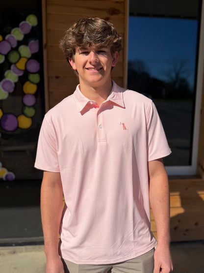 Local Boy Outfitters - Palms Polo - Sorbet/White