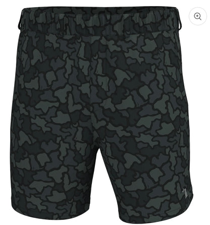 Local Boy Volley Shorts - Black Dog & Moon Camo
