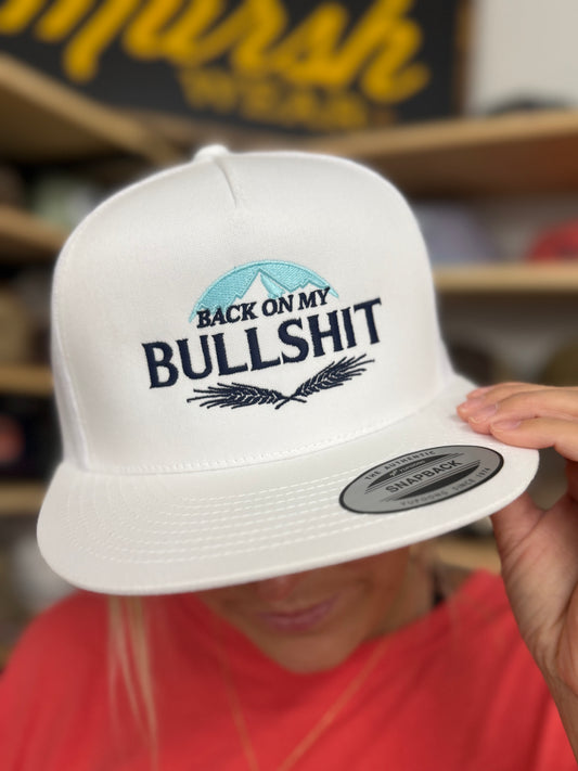 MHC Back On My Bull -  White: Yupoong 6006