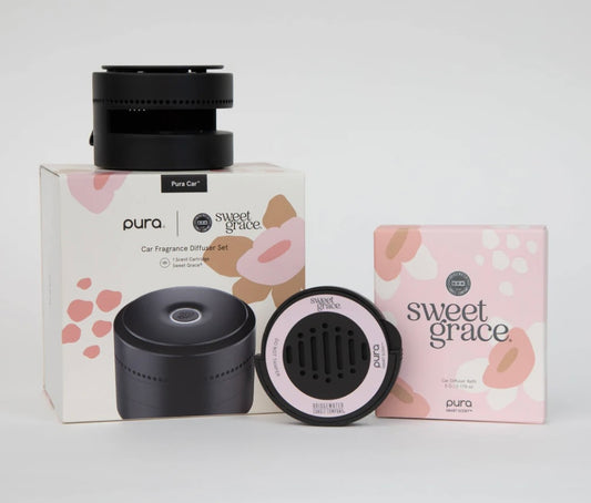 Bridgewater + PURA Car Diffuser Set with Sweet Grace