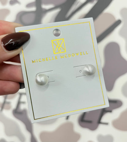 Michelle Mcdowell Grenada Earrings | Brushed Silver | Medium