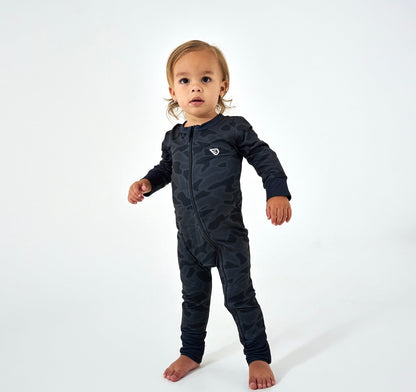 Burlebo - Baby Zip Up - Black Camo