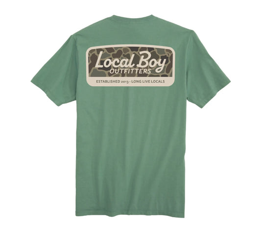 Toddler Local Boy Brush Camo Mark SS Tee - Lt Green