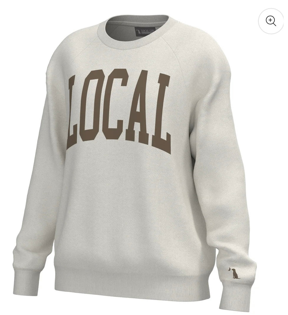 Local Girl Crescent Crew - Ivory