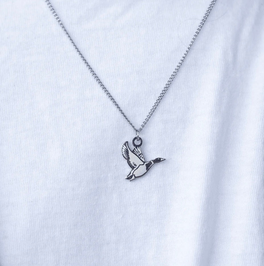 Duck Stainless Steel Necklace with Pendant