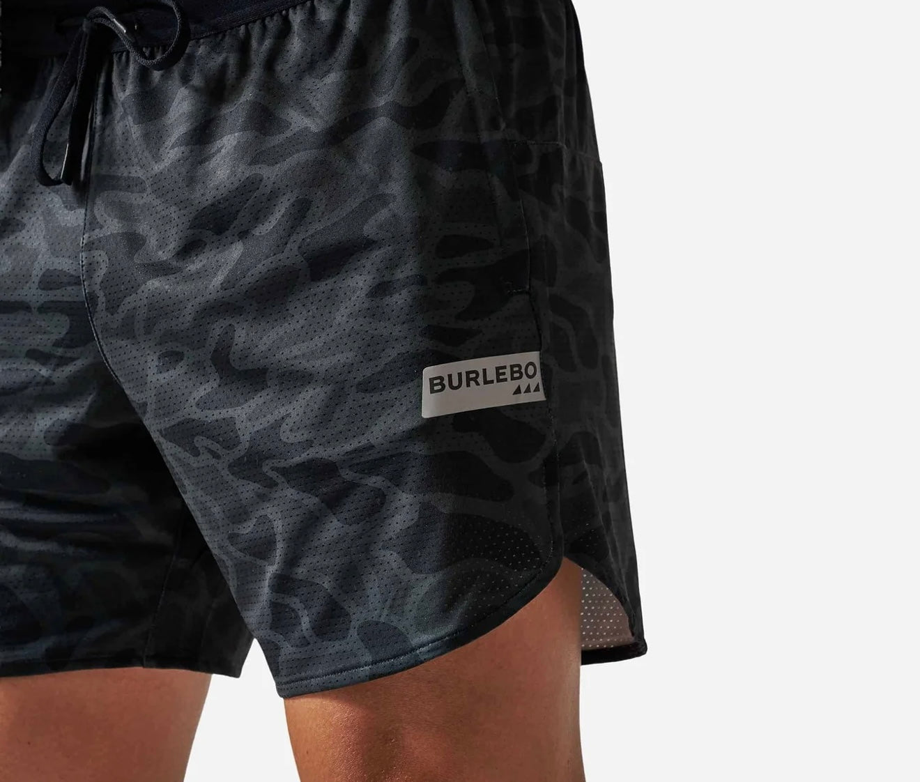 BURLEBO Mesh Short - Black Camo