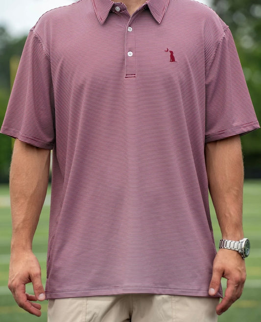 Local Boy Outfitters Palms Polo - Maroon/Light Gray