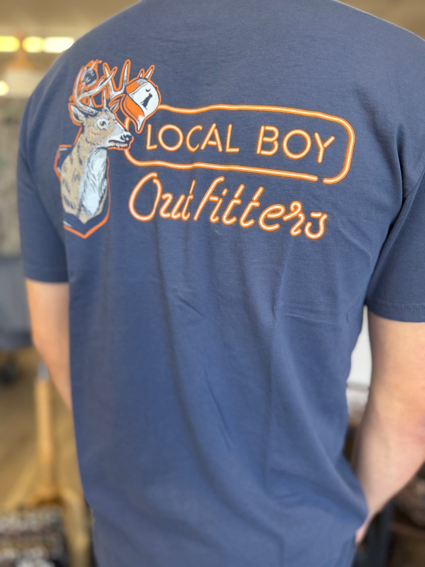 Local Boy Neon Mount SS Tee - Navy